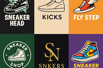 create custom logo for your footwear, sneaker and shoe brand