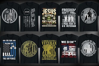 do USA army military navy airforce veteran t shirt design