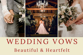 write your beautiful and heartfelt wedding vows