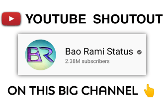give a youtube shoutout on my 2m subs channel