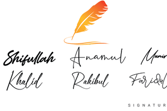 creat and design artistic signatures or autographs