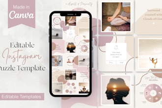 create an elegant instagram puzzle