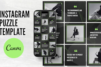 create an elegant instagram puzzle