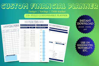 do planner design finance planner or printable pdf