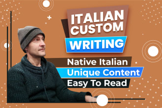 write italian articles for your igaming, blog, SEO, advert
