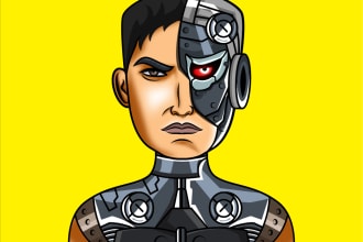 draw characters with traits for 10k nft art collection
