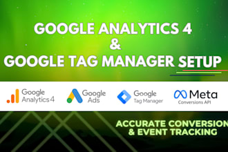 set up ga4 and google tag manager with conversion tracking