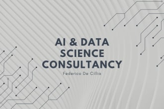 consultancy session on ai, data science, machine learning, forecast, llm, gpt