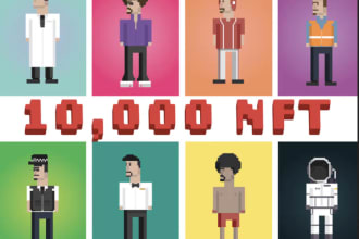 create a unique collection of pixel nft art