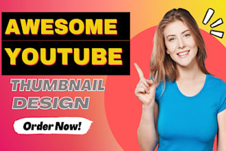 design amazing youtube thumbnail