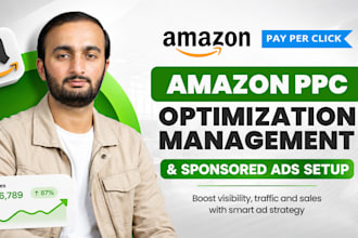 do amazon PPC optimization, amazon PPC management, and setup amazon sponsor ads