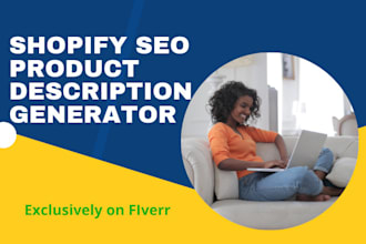 be your shopify SEO product description generator