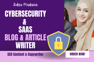 write cybersecurity and cloud computing articles and blogs