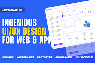 design ingenious UI UX for website and app with figma