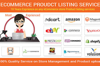 upload product in any ecommerce website