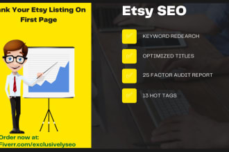 do etsy titles, tags to boost sales and to rank listing on 1st page