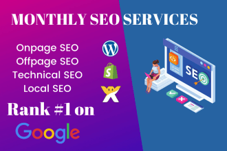 do complete monthly local SEO for top google ranking