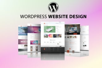 develop, design, clean and modern wordpress website