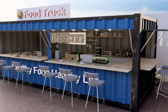 do food truck,interior, wrap, van wrap, food booth