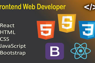develop responsive HTML CSS react js website for you