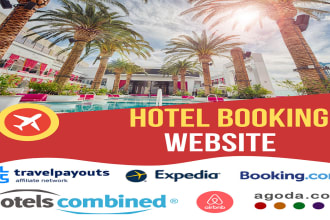 design hotel, travel, car rental, flight booking website