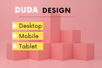 build a website with unique design using duda