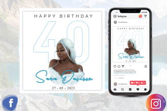 design a professional birthday, party, anniversary, church flyer