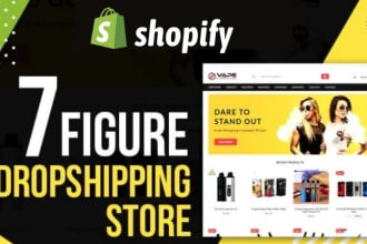 建立shopify网站，自动dropshipping shopify商店和按需打印