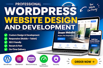 design redesign wordpress website, website design and development