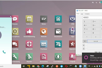 install odoo, setup vitalpbx and integrate with voip module in odoo ee