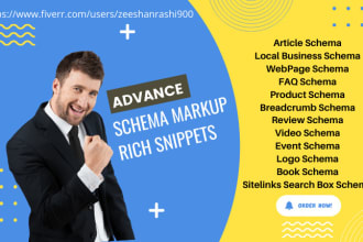 add and fix advanced schema markup rich snippets, star ratings in wordpress, wix