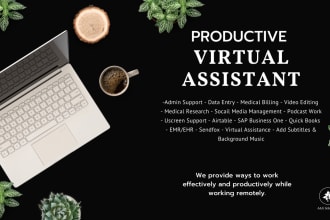 do virtual and admin assistance for you