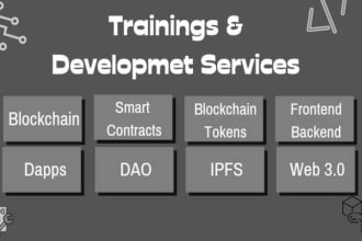be your blockchain and smart contract developer and trainer