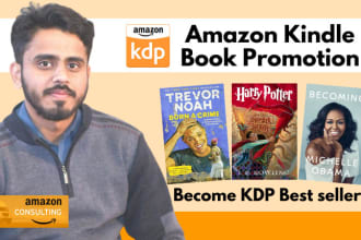 do amazon kindle book promotion and KDP account managment