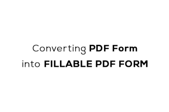 convert any type of document into fillable PDF form