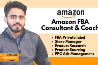 be your amazon fba consultant, business mentor or coach