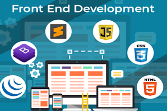 be your front end developer, will do front end development