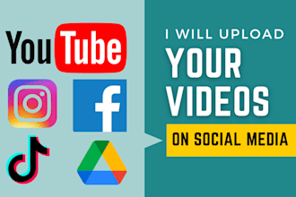 upload your videos to youtube or any other social media