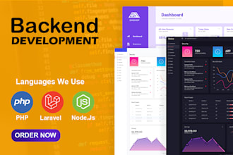 do backend web development and bugs fixing in core PHP laravel and nodejs