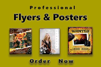 design party flyer, speaker sheet, invitation cards in 10 hours