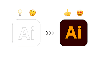 draw, finalize idea or sketch a logo or any other graphics in adobe illustrator