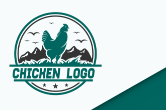 eye catchy cooking restaurant and chicken logo design