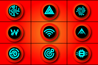 design professional crypto, cyber security tech logo 2 hours
