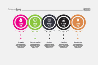 build a professional timeline or steps infographic