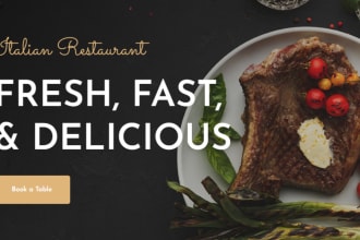 build your restaurant website with online ordering system