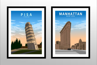 make art deco, vintage, retro, or vector art poster