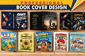 design premium amazon KDP book cover, ebook cover, and print book cover