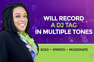 record a dj tag in multiple tones
