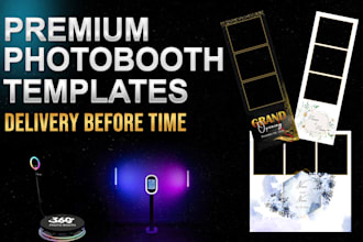 design amazing photo booth overlay frame for photobooth