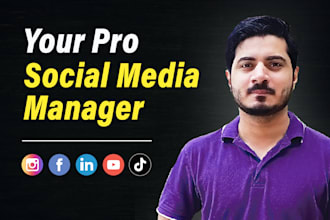 be your social media manager, content creator and social media marketing